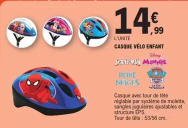 Disney - Casque Vélo Enfant offre à 14,99€ sur E.Leclerc