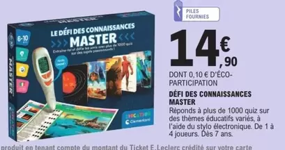 Amis - Defé Des Connaissances offre à 14,9€ sur E.Leclerc