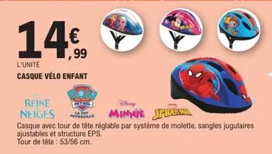 Disney - Casque Vélo Enfant offre à 14,99€ sur E.Leclerc