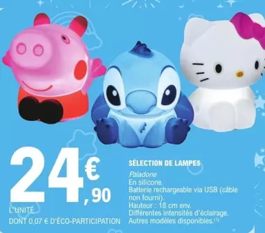 Sélection De Lampes offre à 24,9€ sur E.Leclerc