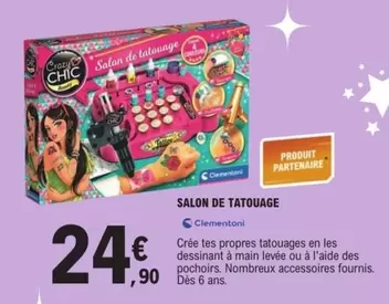 Clementoni - Salon De Tatouage offre à 24,9€ sur E.Leclerc