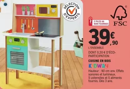 Cuisine En Bois offre à 39,9€ sur E.Leclerc