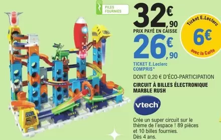 Vtech - Circuit À Billes Électronique offre à 32,9€ sur E.Leclerc