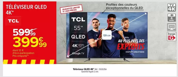 TCL - Téléviseur Qled 4k