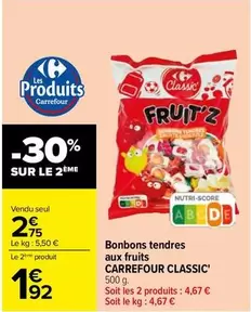 Carrefour - Bonbons Tendres Aux Fruits