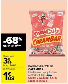 Carambar - Bonbons Cara'cubs