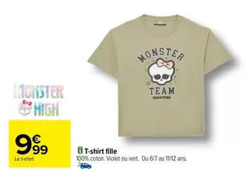 Monster - T-shirt Fille