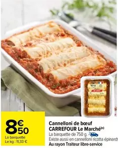 Carrefour - Cannelloni De Bœuf Le Marché