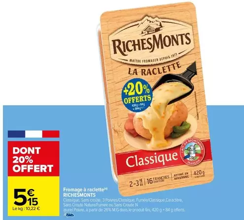 RichesMonts - Fromage À Raclette