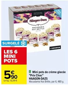 Haagen Dazs - Mini Pots De Crème Glacée à Prix Choc : Dégustez la douceur en format mini !