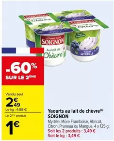 Soignon - Yaourts Au Lait De Chèvre