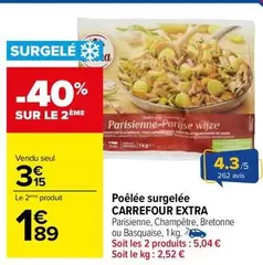 Carrefour - Poêlée Surgelée Extra