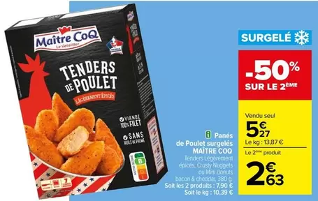 Maître Coq - Panés De Poulet Surgelés