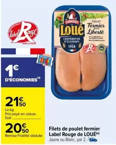 Loué - Filets De Poulet Fermier Label Rouge De