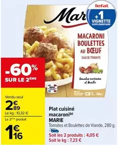 Tefal - Plat Cuisiné Macaroni