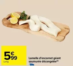 Lamelle D'encornet Géant Saumurée Décongelée