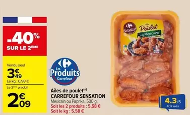 Carrefour - Ailes De Poulet Sensation