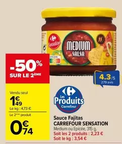 Carrefour - Sauce Fajitas