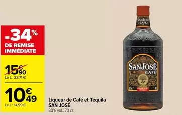 San José - Liqueur De Café Et Tequila