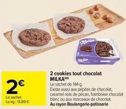 Milka - 2 Cookies Tout Chocolat