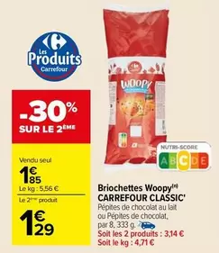 Carrefour - Briochettes Woopy Classic'