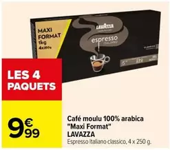 lavazza - Café Moulu 100% Arabica "Maxi Format"