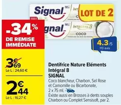 Signal - Dentifrice Nature Eléments Intégral 8