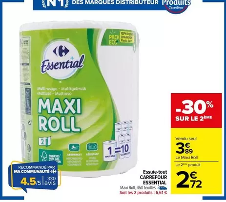 Carrefour - Essuie-tout Essential