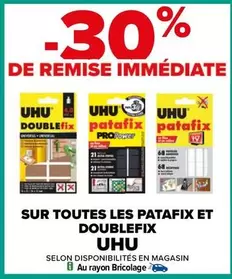 uhu - Sur Toutes Les Patafix Et Doublefix