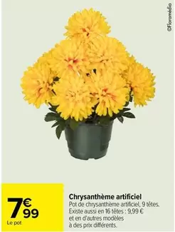 chrysanthème artificiel