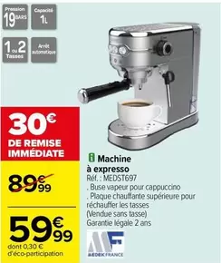 medek france - machine à expresso