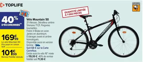 Toplife - Vélo Mountain 50