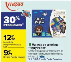 maped - mallette de coloriage "harry potter"