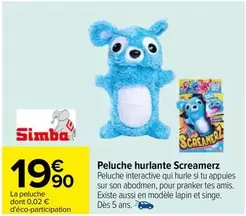 amis - peluche hurlante screamerz