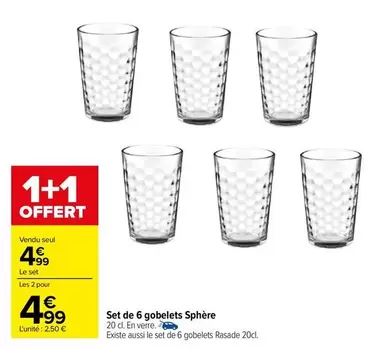 Set De 6 Gobelets Sphère