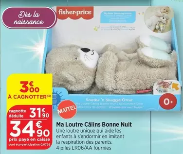 Mattel - Ma Loutre Câlins Bonne Nuit offre à 34,9€ sur Bi1