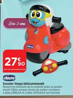 Chicco - Scooter Vespa Télécommandé offre à 27,9€ sur Bi1