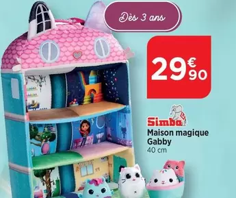 Simba - Maison Magique Gabby offre à 29,9€ sur Bi1