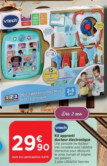 Vtech - Kit Apprenti Docteur Électronique offre à 29,9€ sur Bi1