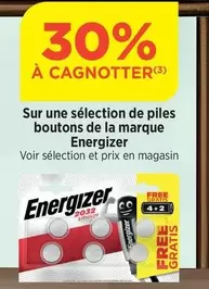 Energizer - Sur Une Sélection De Piles Boutons De La Marque offre sur Bi1