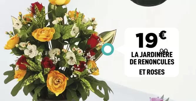 La Jardinière De Renoncules Et Roses