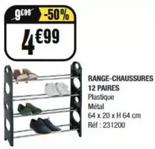 Range-chaussures 12 Paires