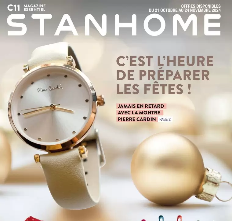 Pierre Cardin - Jamais En Retard Avec La Montre  offre sur Stanhome