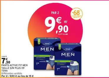 Tena - Pants Active Fit Men offre à 7,5€ sur Intermarché Hyper