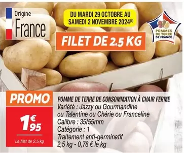 Promotion sur les Pommes de Terre à Chair Ferme - Idéales pour vos recettes!