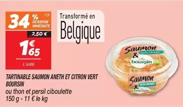 Boursin - Tartinable Saumon Aneth Et Citron Vert