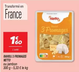 Netto - Ravioli 3 Fromages