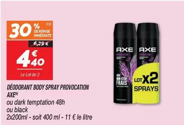 Axe - Déodorant Body Spray Provocation