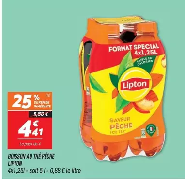 Lipton - Boisson Au Thé Pêche