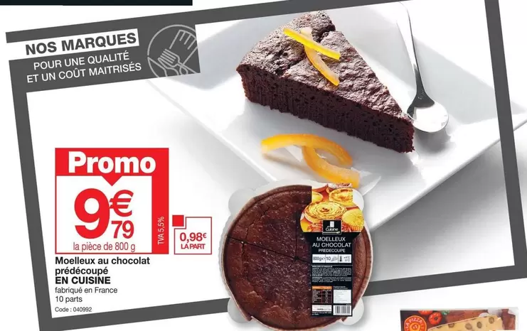 En Cuisine - Moelleux Au Chocolat Protection offre à 9,79€ sur Promocash